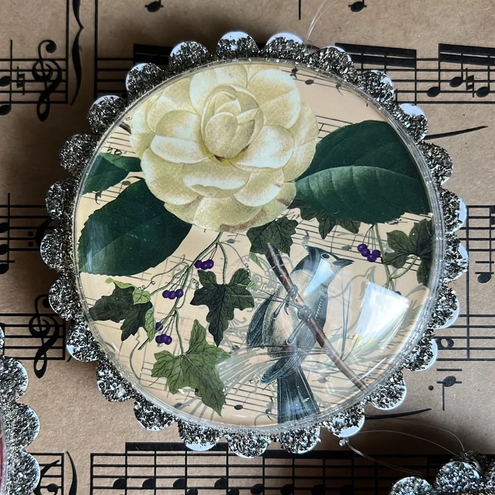 POTTERY BARN Glass Ornaments | S4